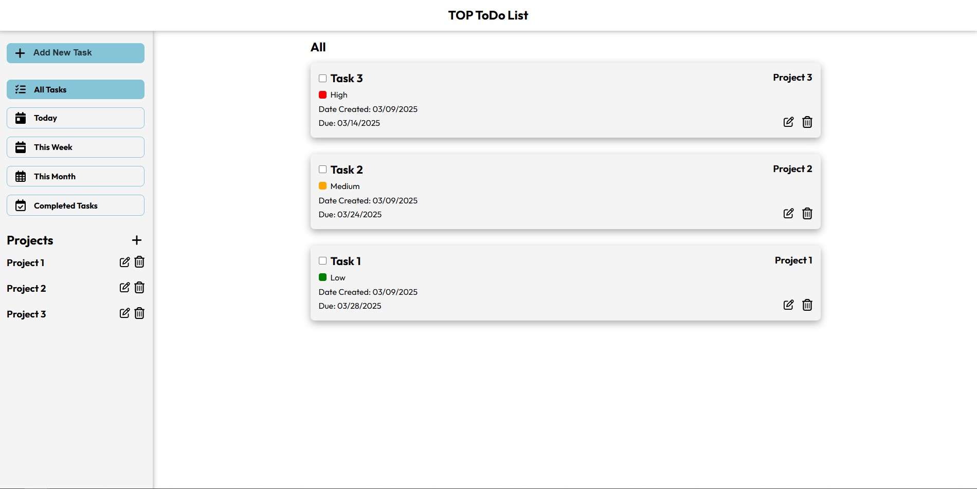 The Odin Project Homepage